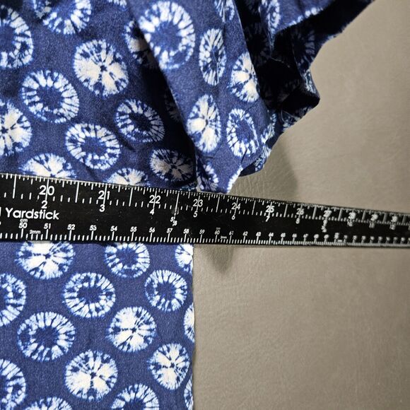 Tori Richard Shirt Mens Large Geometric Y2K Button Front Short Sleeve Space Vtg - Picture 5 of 9